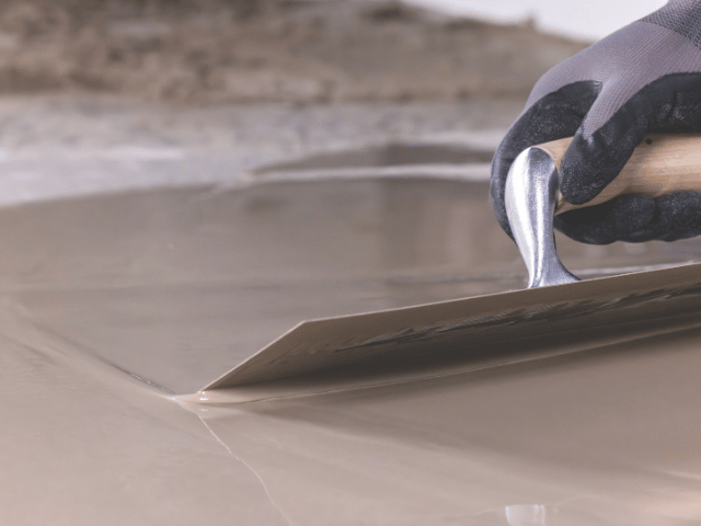 Excellent self-levelling properties